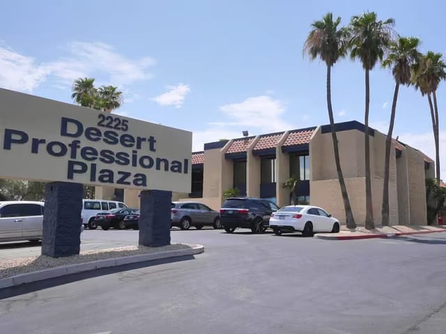 The building, 2225 E Flamingo Rd