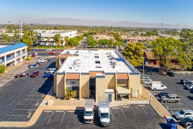 The building, 2225 E Flamingo Rd